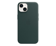 Etui do telefonów APPLE do iPhone 14 Plus Leather Case with MagSafe - Forest Green